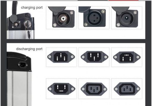 10S6P DC Charging Port 36V 15.6AH/20AH Lithium 21700 Electric Bike Battery Redar For Electric Mountain Bike