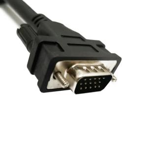 OEM Male D-sub 15 pin Connector VGA DB 15 P D-sub Extent Cord Monitor Video Cable Assembly Computer Gold PVC