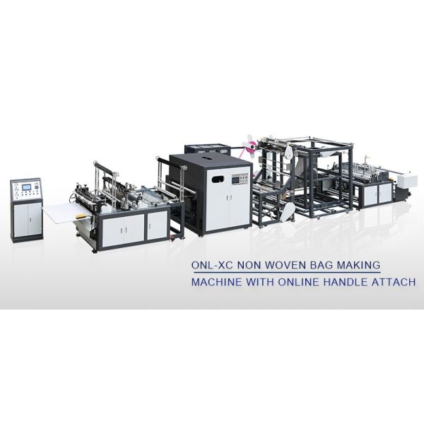 40-100pcs / min Automated Non Woven Box Bag Making Machine Customized