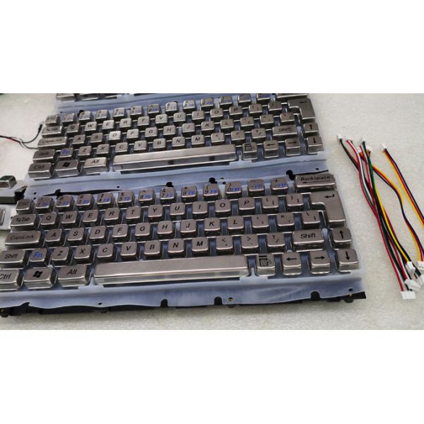 65 Vandal Resistant Keys Metal Mechanical Keyboard 4.0mm Key Stroke CE Listed